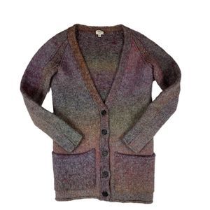 Wilfred Long Cardigan Wool Alpaca Mohair  Sweater Multicolour Women's XS